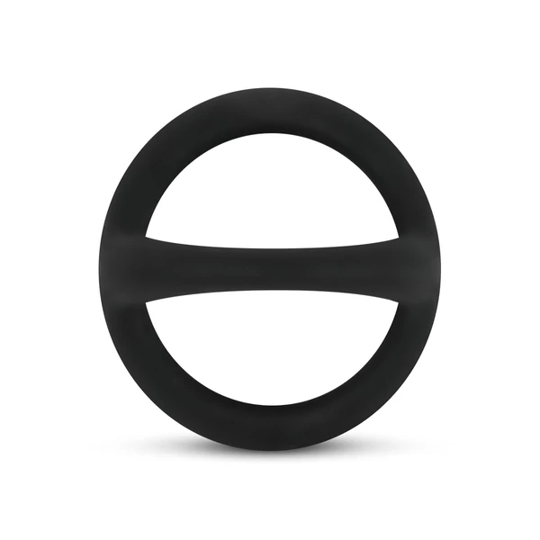 Easytoys Desire Ring - rugalmas pénisz- és heregyűrű (fekete)