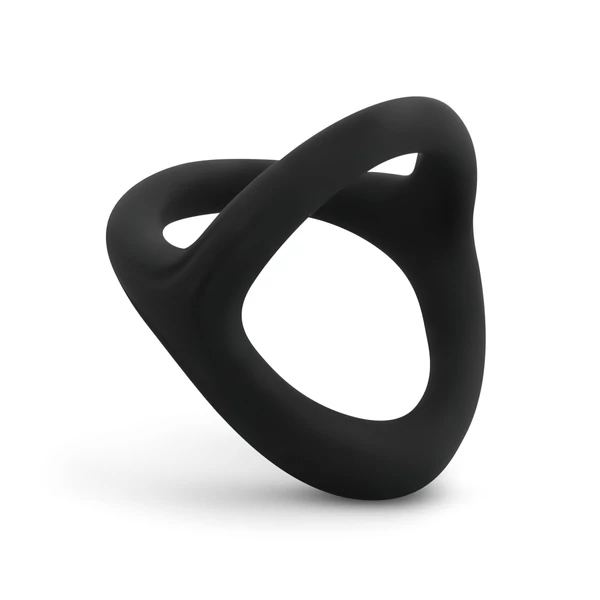 EasyToys Desire Ring - rugalmas pénisz- és heregyűrű (fekete)