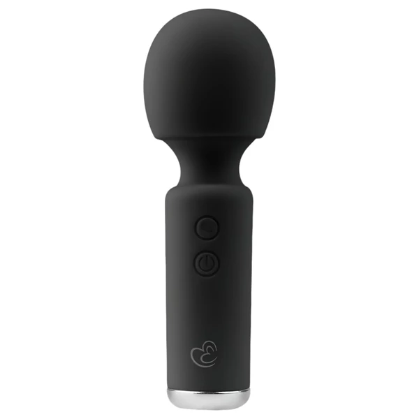 EasyToys Wonder Wand - akkus, mini masszírozó vibrátor (fekete)