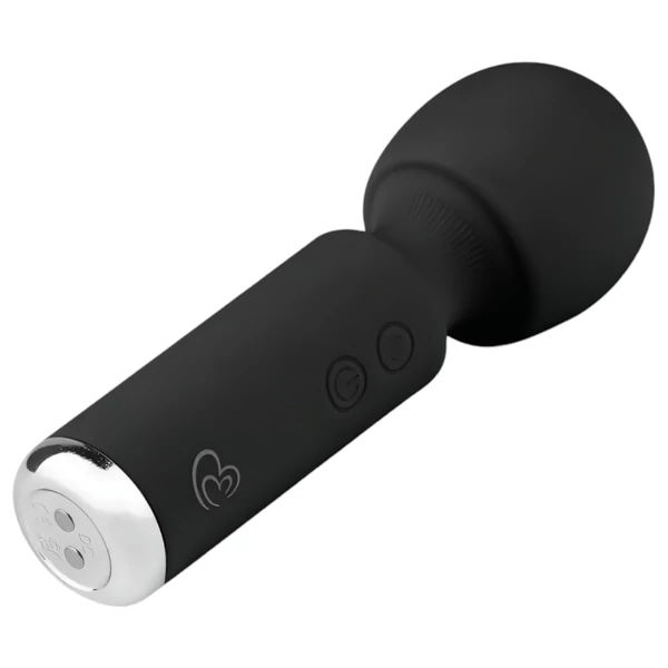 EasyToys Wonder Wand - akkus, mini masszírozó vibrátor (fekete)