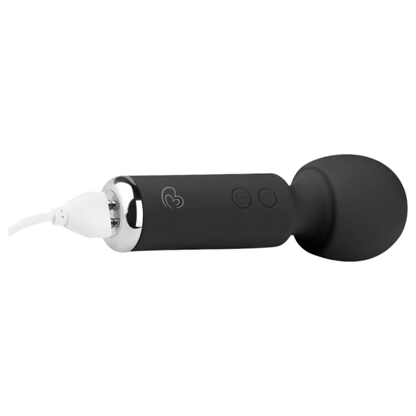EasyToys Wonder Wand - akkus, mini masszírozó vibrátor (fekete)