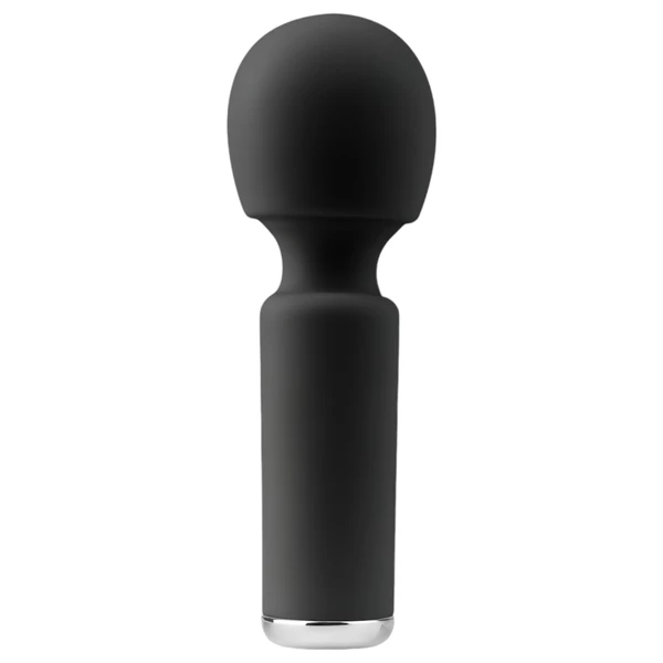 EasyToys Wonder Wand - akkus, mini masszírozó vibrátor (fekete)