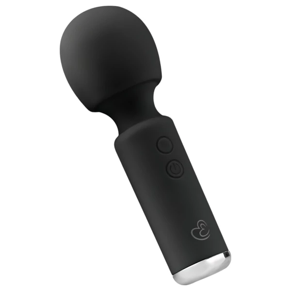 EasyToys Wonder Wand - akkus, mini masszírozó vibrátor (fekete)