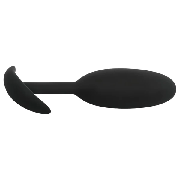 EasyToys Heavy Fulfiller - 54 g-os anál plug - kicsi (fekete)