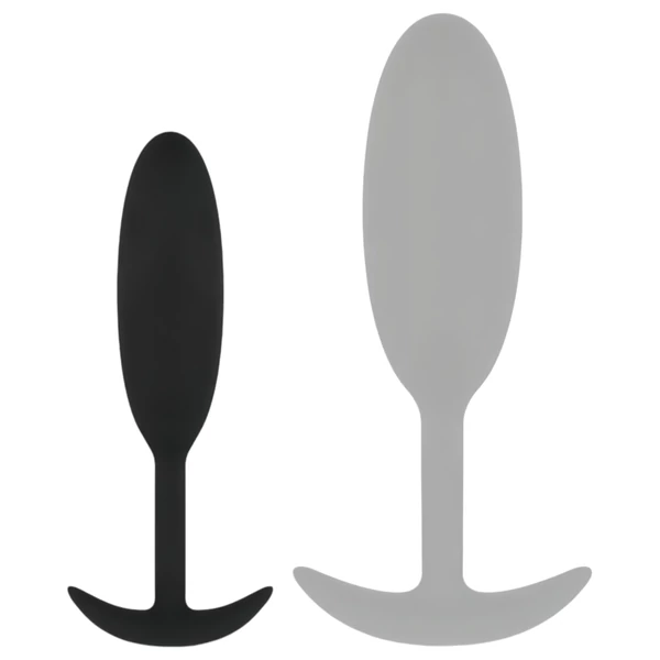 EasyToys Heavy Fulfiller - 54 g-os anál plug - kicsi (fekete)