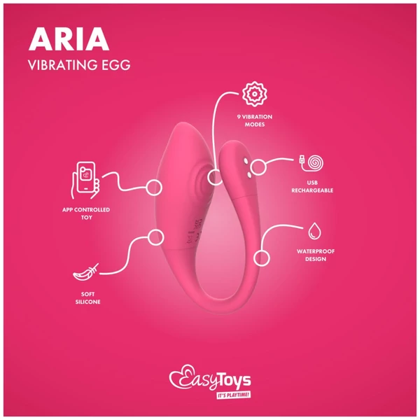 EasyConnect - App-vezérelt vibrációs tojás (pink)