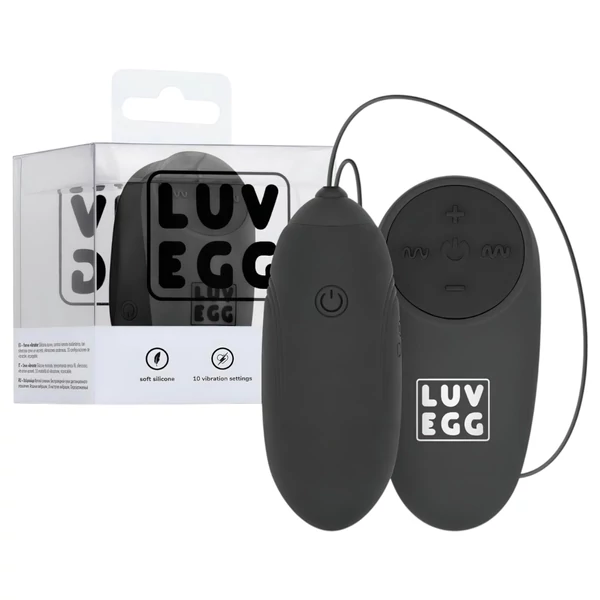 LUV EGG - akkus, rádiós vibrációs tojás (fekete)