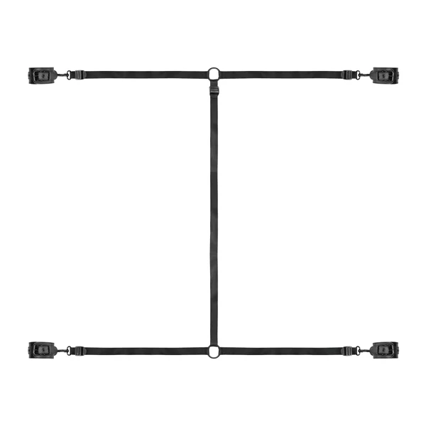 Bedroom Fantasies - ágyhoz kötöző szett (fekete)