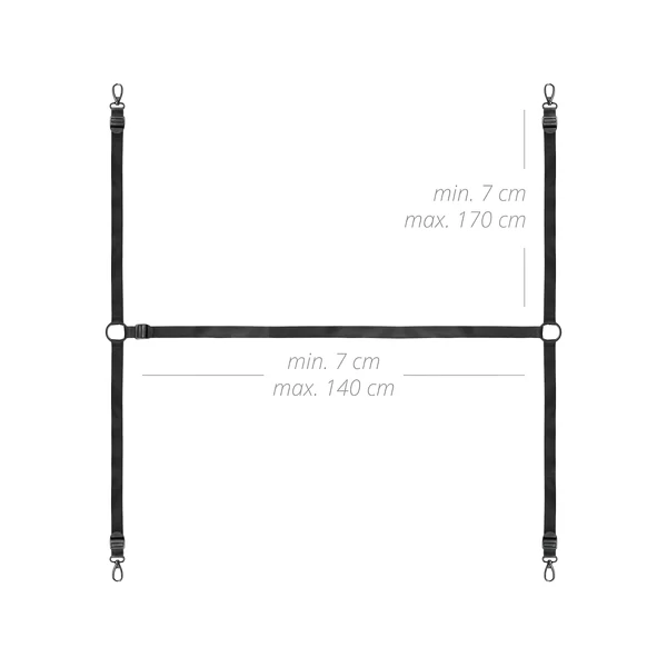 Bedroom Fantasies - ágyhoz kötöző szett (fekete)