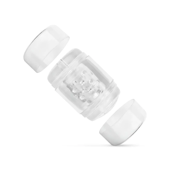 FPPR. - kétvégű maszturbátor - punci & ánusz (átlátszó)