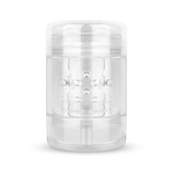 FPPR. - kétvégű maszturbátor - punci & ánusz (átlátszó)