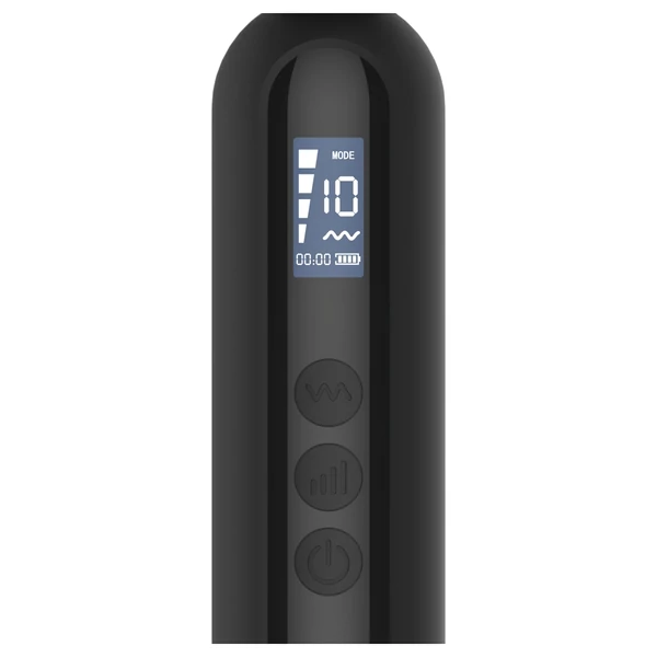 BLAQ - digitális masszírozó vibrátor (fekete)