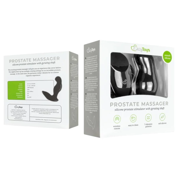 EasyToys Anal Collection - rádiós anál vibrátor (fekete)