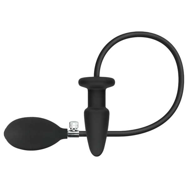 EasyToys - pumpálható anál plug (fekete)