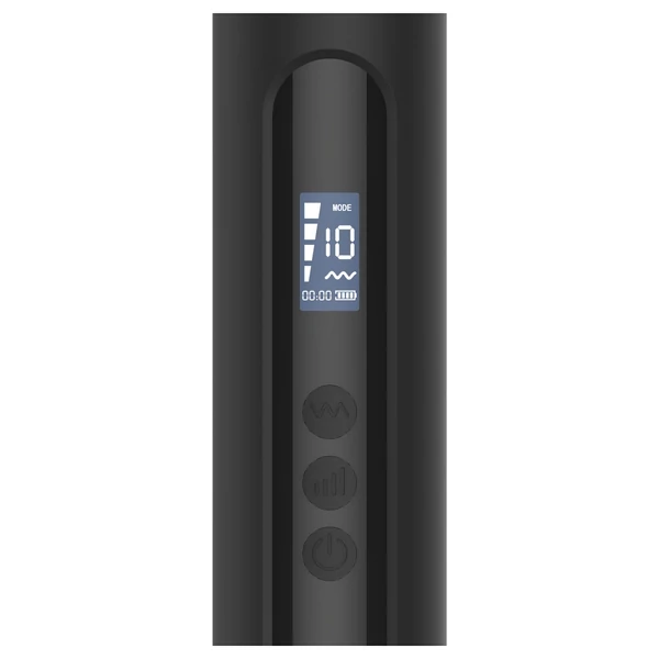 BLAQ - nagy digitális masszírozó vibrátor (fekete)