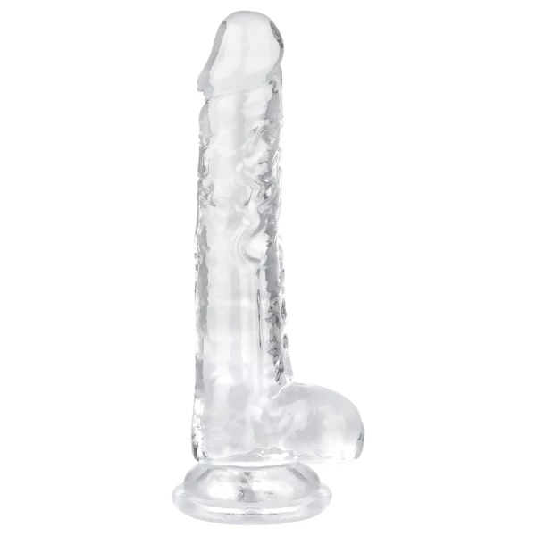 EasyToys - herés dildó - 17 cm (átlátszó)