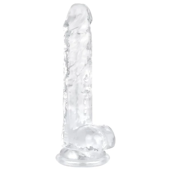 EasyToys - herés dildó - 17 cm (átlátszó)