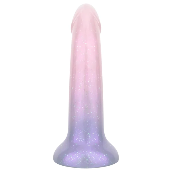 EasyToys Mermaid - csillámos dildó - 15 cm (pink)