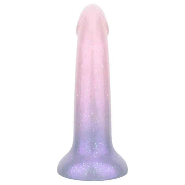 EasyToys Mermaid - csillámos dildó - 19 cm (pink)