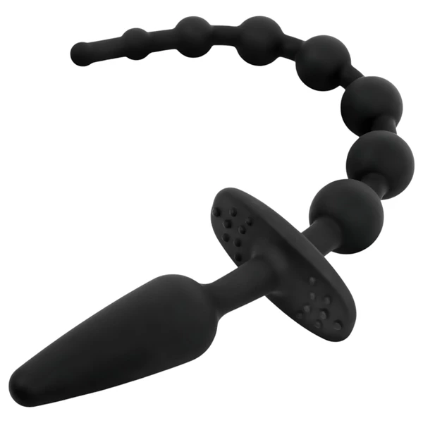 EasyToys - 2in1 anál plug (fekete)