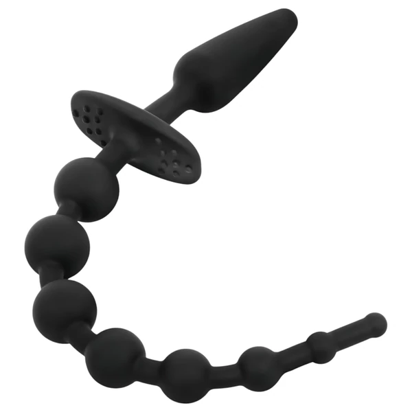 EasyToys - 2in1 anál plug (fekete)