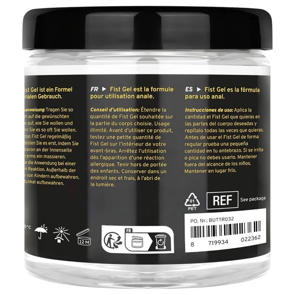 BUTTR - tapadásmentes öklöző (fisting) gél (500 ml)