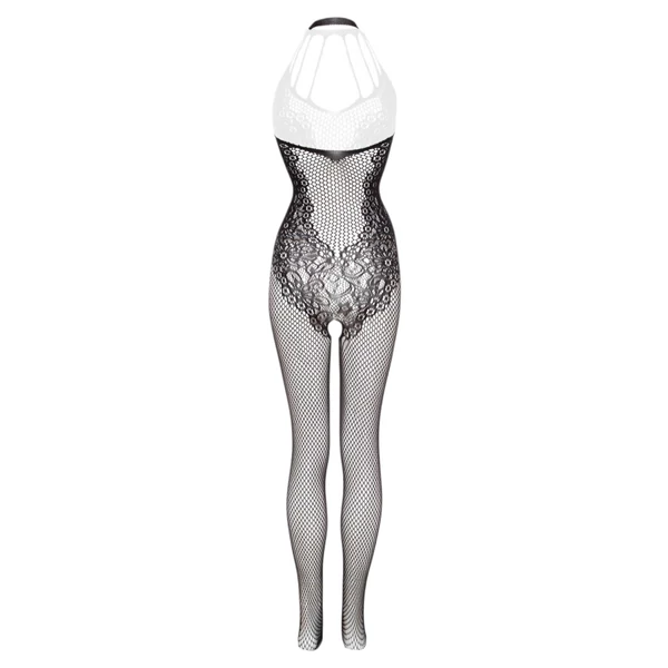 Christine - csipke mintás necc overál - (fekete) - XS-XL