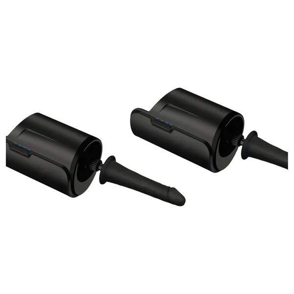 Kiiroo élethű vákuum dildó - 19 cm (fekete)