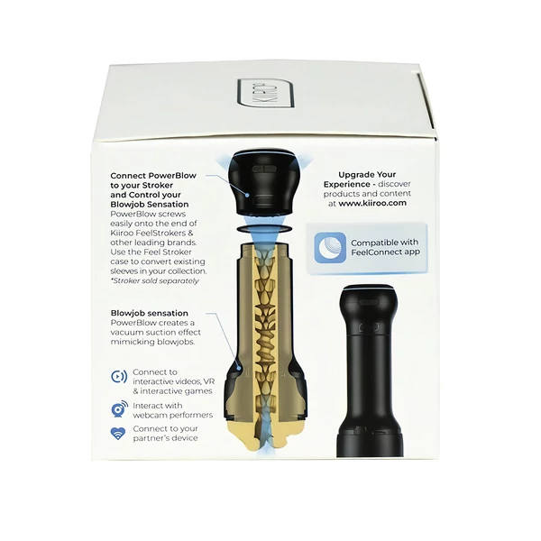 Kiiroo PowerBlow - maszturbátor szívó- és okos tartozék (fekete)