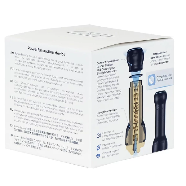 Kiiroo PowerBlow - maszturbátor szívó- és okos tartozék (fekete)