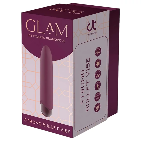 Glam - akkus, vízálló mini vibrátor (lila)