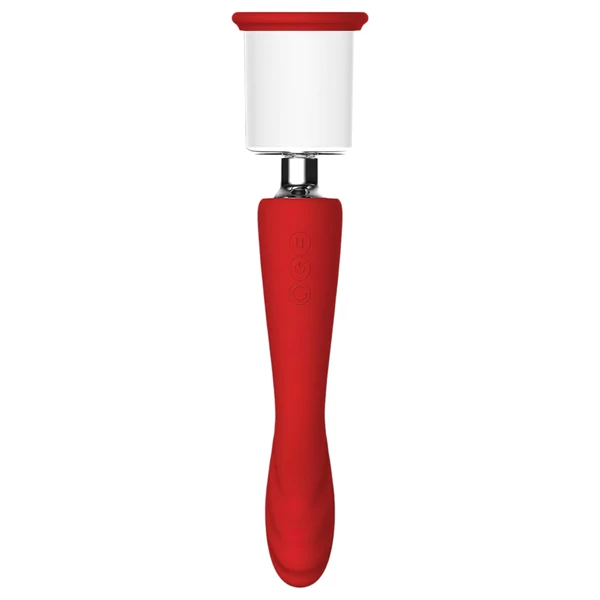 Red Revolution Georgia - G-pont vibrátor és puncipumpa (piros)