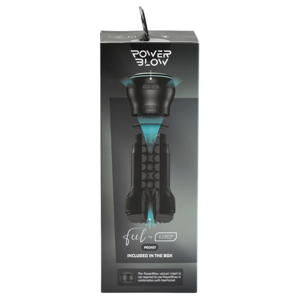 Kiiroo PowerBlow + Feel Pocket zseb maszturbátor (fekete)