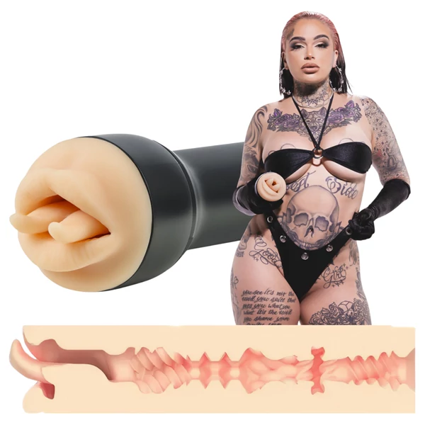 Kiiroo Feel Leigh Raven - műszáj vágott nyelvvel - PowerBlow kompatibilis (natúr)