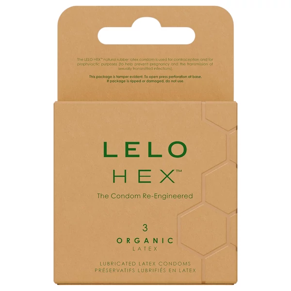 LELO Hex Organic - potencia óvszer (3 db)
