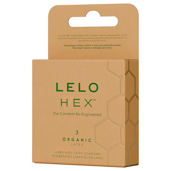 LELO Hex Organic - potencia óvszer (3 db)