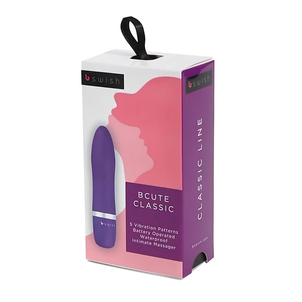 B SWISH Bcute Classic - vízálló rúzs vibrátor (lila)