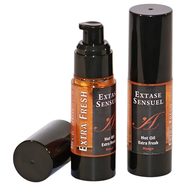 Extase Sensuel - hűsítő-melegítő masszázsolaj - mangó (30 ml)