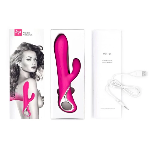 LoversPremium Venus - akkus, forgó G-pont vibrátor (pink)