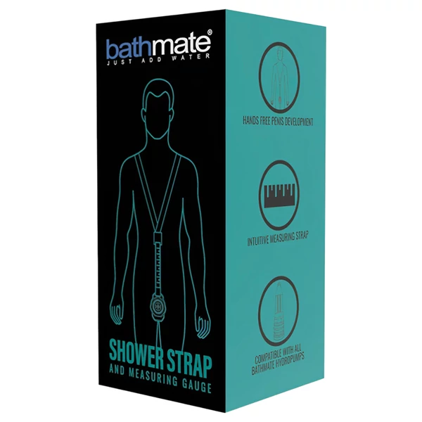 Bathmate Shower Strap - pumpatartó mérőheveder (fekete)