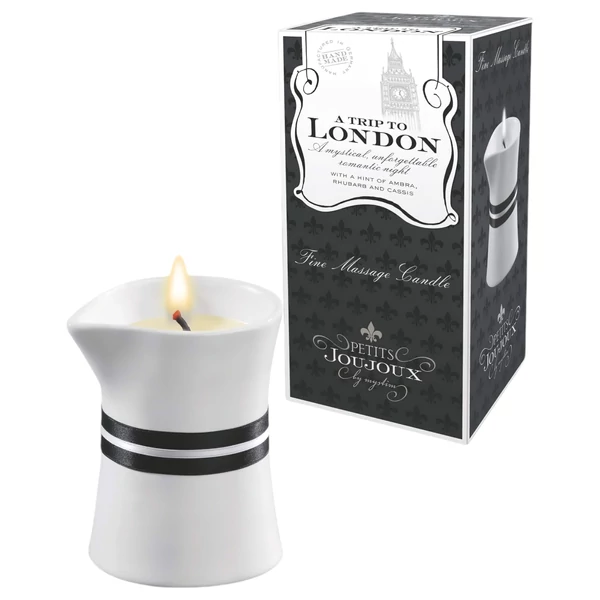 Petits Joujoux London - masszázsgyertya - rebarbara-amber (120 ml)