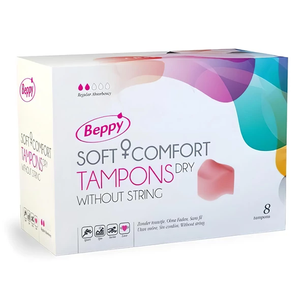 Beppy - tampon menstruáció idejére intim aktushoz (8 db) - száraz
