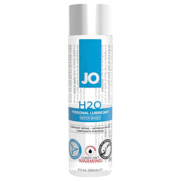 System JO - H2O - vízbázisú melegítő síkosító (120 ml)