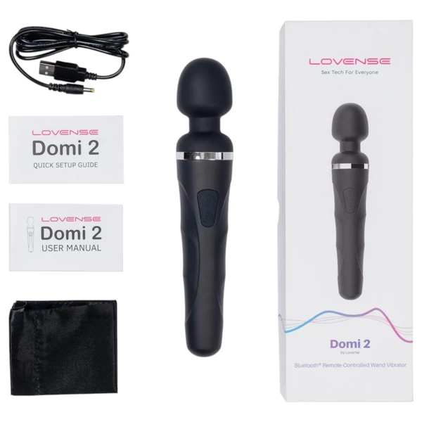 Lovense Domi 2 - App-vezérelt masszírozó vibrátor (fekete)