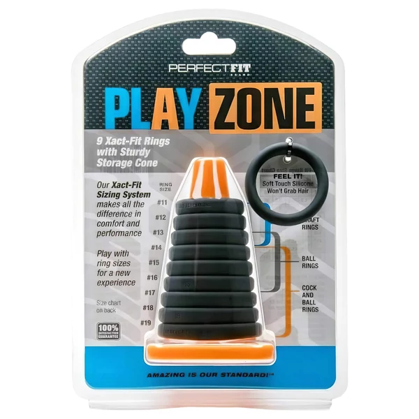 Perfect Fit - Play Zone - pénisz- heregyűrű és nyújtó szett (9 részes)