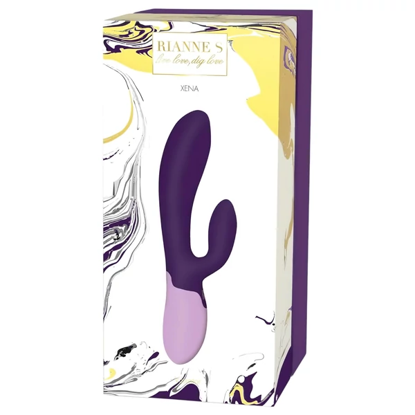 Rianne Essential Xena - akkus, csiklókaros vibrátor (lila)