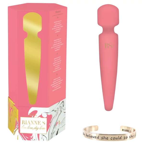 Rianne Bella Wand - vízálló masszírozó vibrátor (korall)