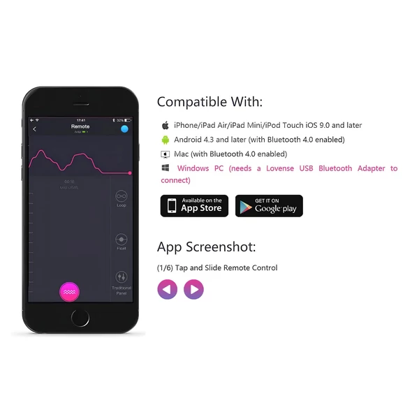 Lovense Lush 2 - App-vezérelt vibrációs tojás (pink)