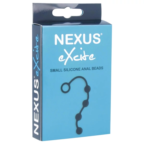 Nexus Excite - 4 gyöngyös anál dildó (fekete, kicsi)