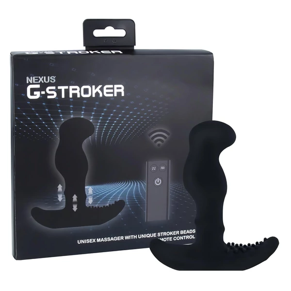 Nexus G-stroker - távirányítós prosztata masszírozó vibrátor (fekete)